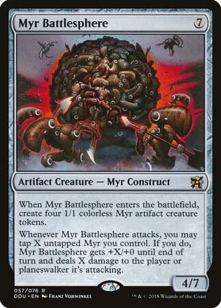 Myr Battlesphere [Duel Decks: Elves vs. Inventors] MTG Single Magic: The Gathering  | Multizone: Comics And Games