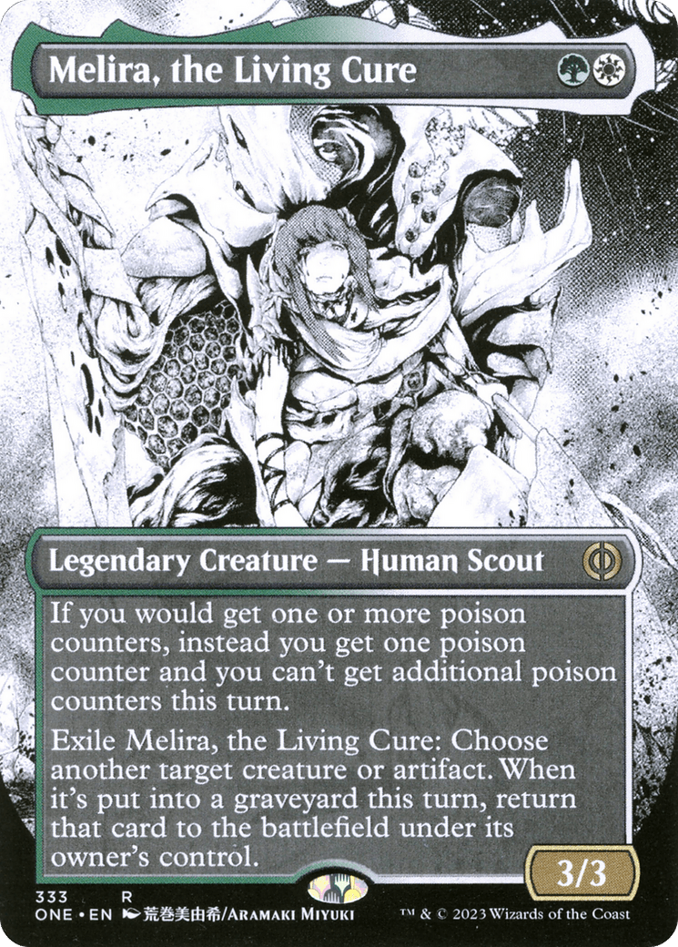 Melira, the Living Cure (Borderless Manga) [Phyrexia: All Will Be One] MTG Single Magic: The Gathering  | Multizone: Comics And Games