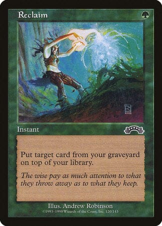 Reclaim [Exodus] MTG Single Magic: The Gathering  | Multizone: Comics And Games