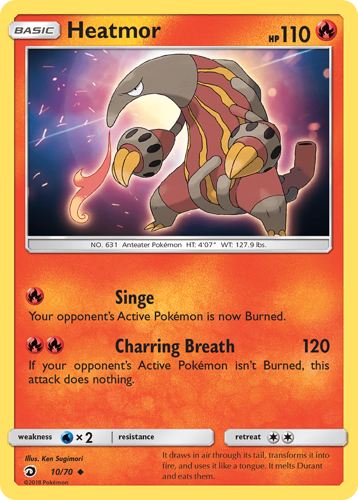 Heatmor (10/70) [Sun & Moon: Dragon Majesty] Pokemon Single Pokémon  | Multizone: Comics And Games