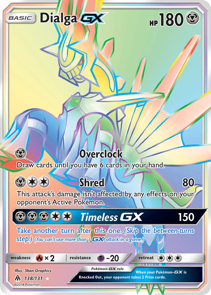Dialga GX (138/131) [Sun & Moon: Forbidden Light] Pokemon Single Pokémon  | Multizone: Comics And Games