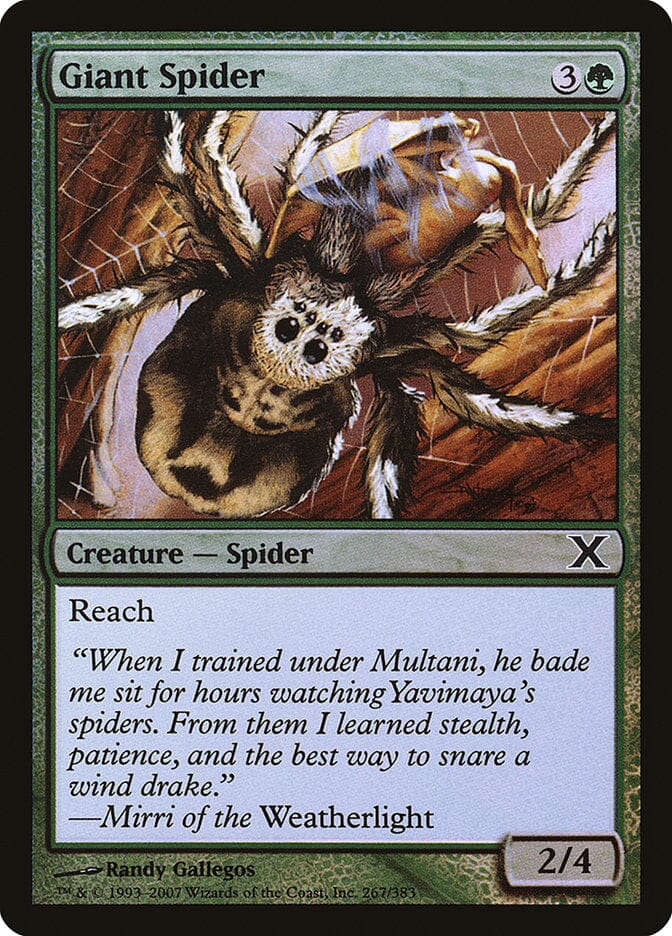 Giant Spider (Premium Foil) [Tenth Edition] MTG Single Magic: The Gathering  | Multizone: Comics And Games