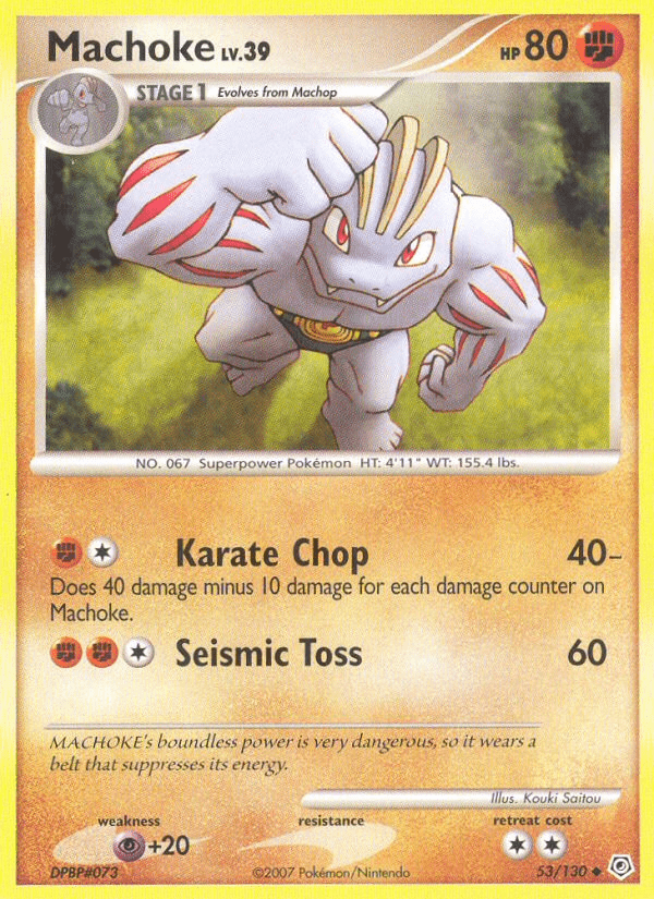 Machoke (53/130) [Diamond & Pearl: Base Set] Pokemon Single Pokémon  | Multizone: Comics And Games