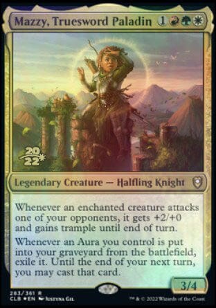 Mazzy, Truesword Paladin [Commander Legends: Battle for Baldur's Gate Prerelease Promos] MTG Single Magic: The Gathering  | Multizone: Comics And Games