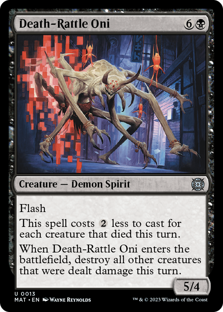 Death-Rattle Oni [March of the Machine: The Aftermath] MTG Single Magic: The Gathering  | Multizone: Comics And Games