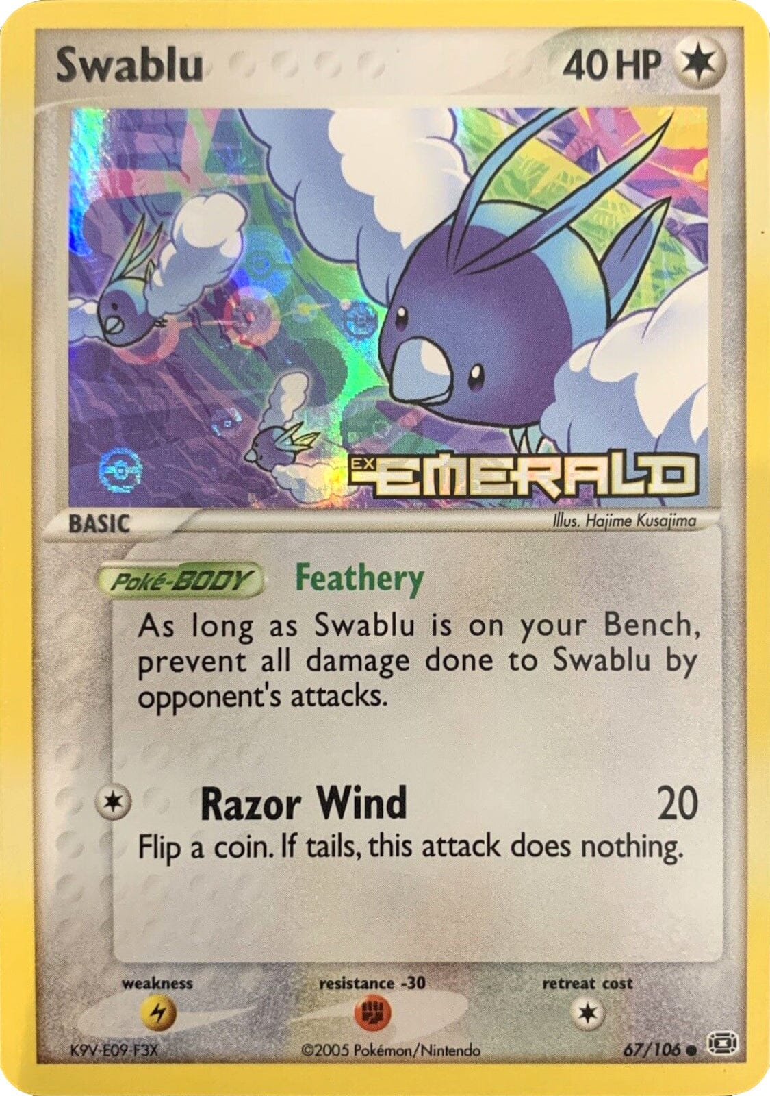 Swablu (67/106) (Stamped) [EX: Emerald] Pokemon Single Pokémon  | Multizone: Comics And Games