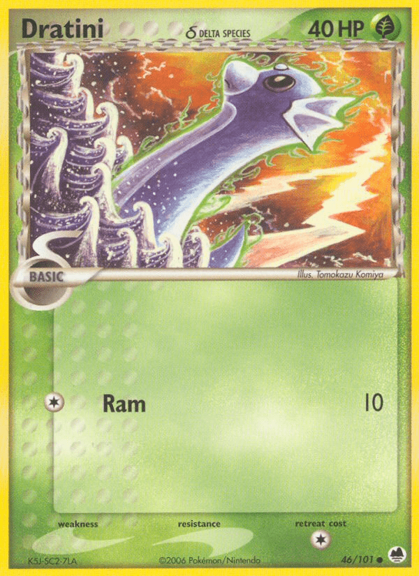 Dratini (46/101) (Delta Species) [EX: Dragon Frontiers] Pokemon Single Pokémon  | Multizone: Comics And Games