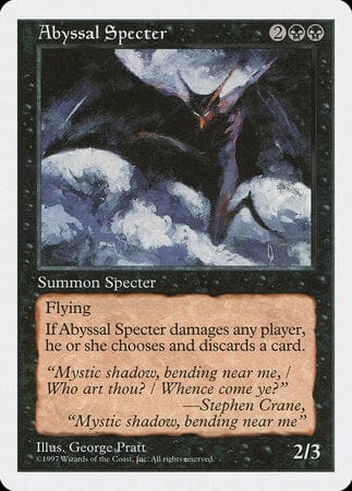 Abyssal Specter [Fifth Edition] MTG Single Magic: The Gathering  | Multizone: Comics And Games