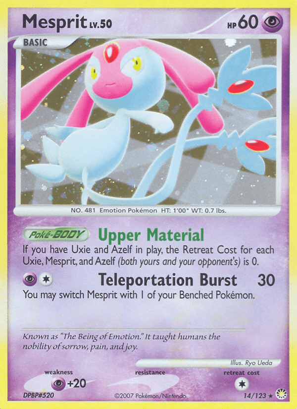 Mesprit (14/123) [Diamond & Pearl: Mysterious Treasures] Pokemon Single Pokémon  | Multizone: Comics And Games