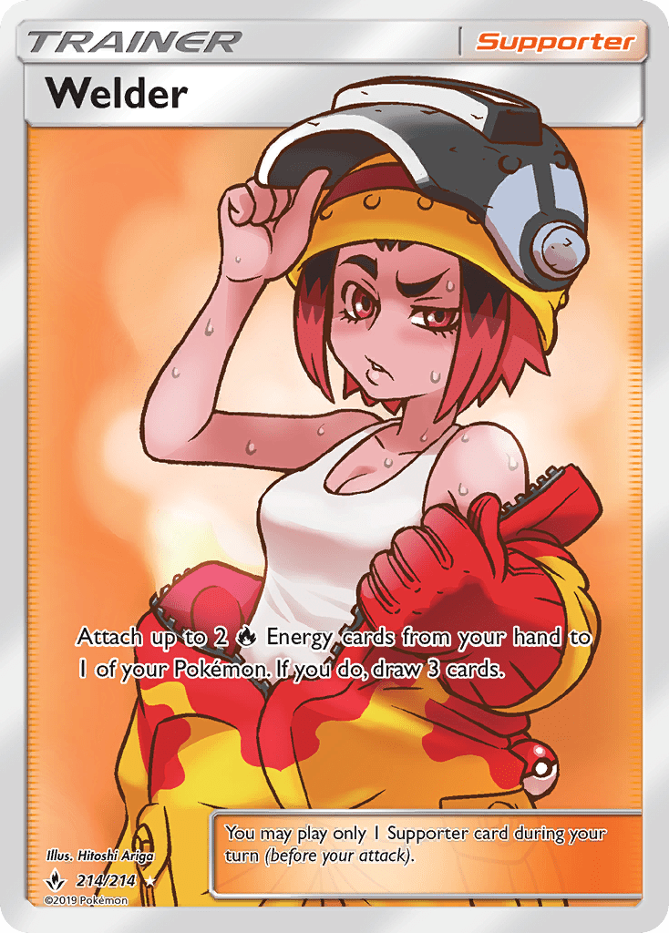 Welder (214/214) [Sun & Moon: Unbroken Bonds] Pokemon Single Pokémon  | Multizone: Comics And Games