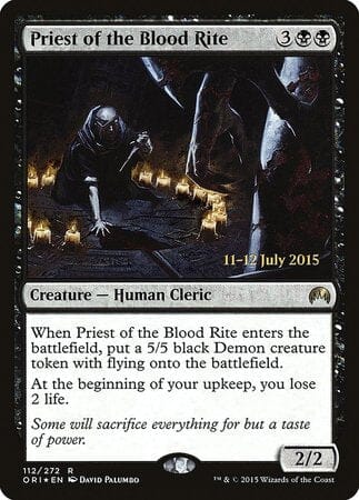 Priest of the Blood Rite [Magic Origins Promos] MTG Single Magic: The Gathering  | Multizone: Comics And Games