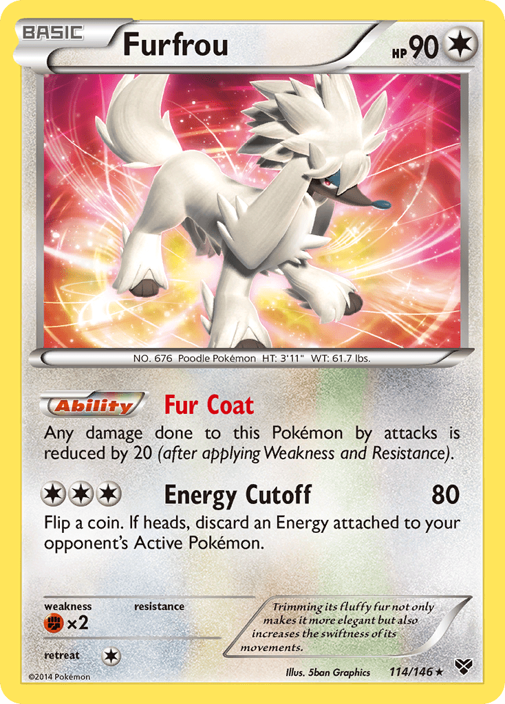 Furfrou (114/146) [XY: Base Set] Pokemon Single Pokémon  | Multizone: Comics And Games