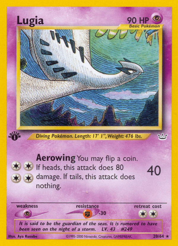 Lugia (20/64) [Neo Revelation 1st Edition] Pokemon Single Pokémon  | Multizone: Comics And Games