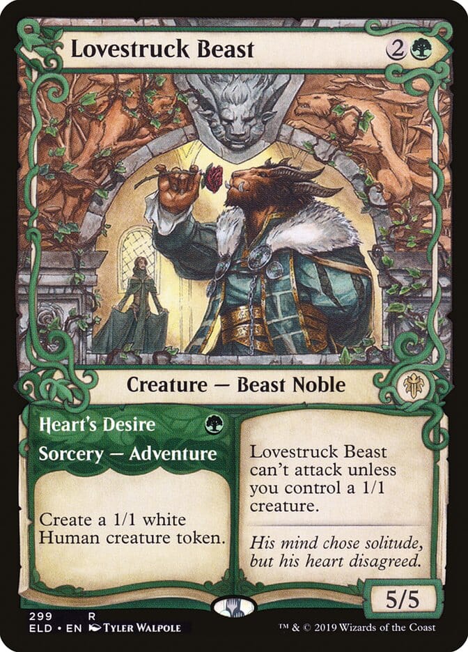 Lovestruck Beast // Heart's Desire (Showcase) [Throne of Eldraine] MTG Single Magic: The Gathering  | Multizone: Comics And Games