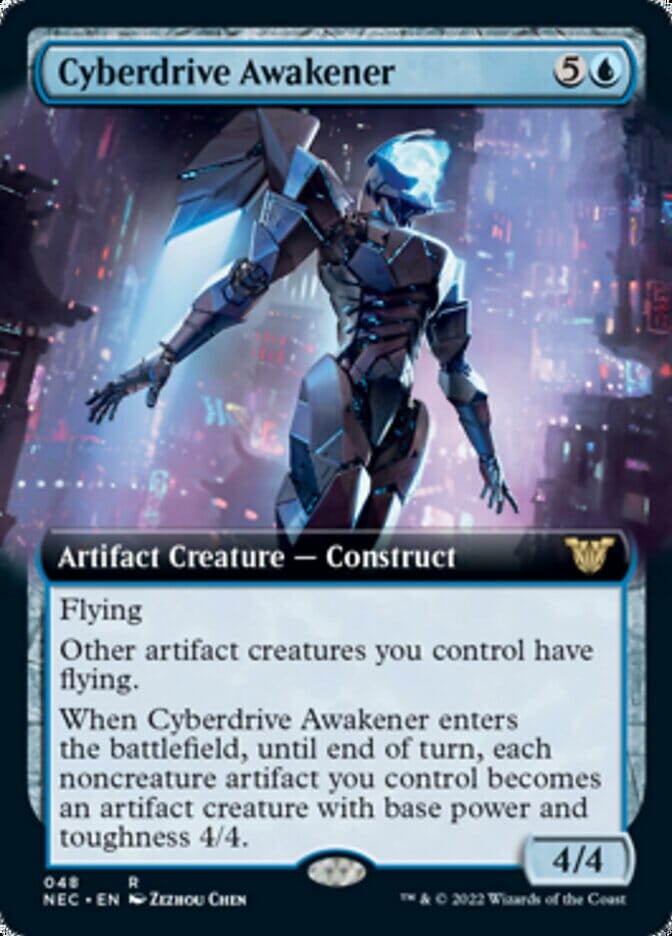 Cyberdrive Awakener (Extended) [Kamigawa: Neon Dynasty Commander] MTG Single Magic: The Gathering  | Multizone: Comics And Games