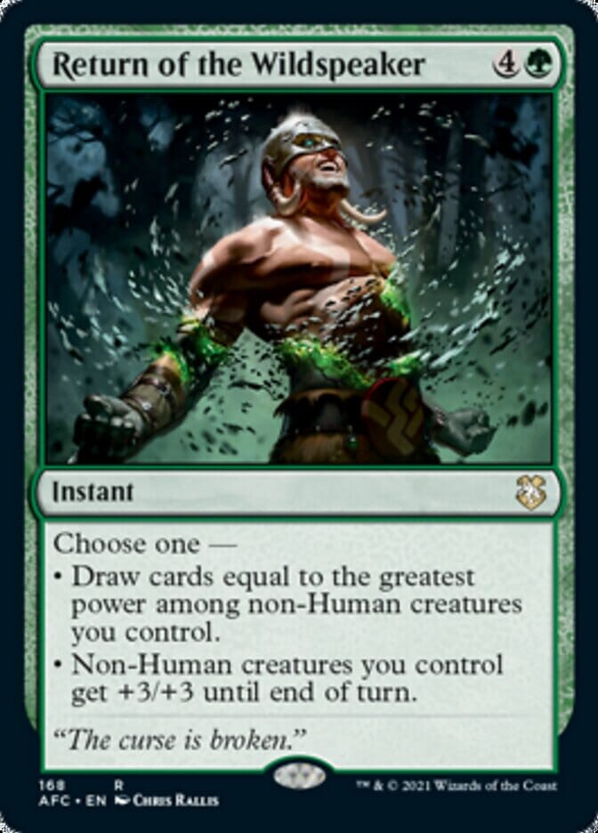 Return of the Wildspeaker [Dungeons & Dragons: Adventures in the Forgotten Realms Commander] MTG Single Magic: The Gathering  | Multizone: Comics And Games