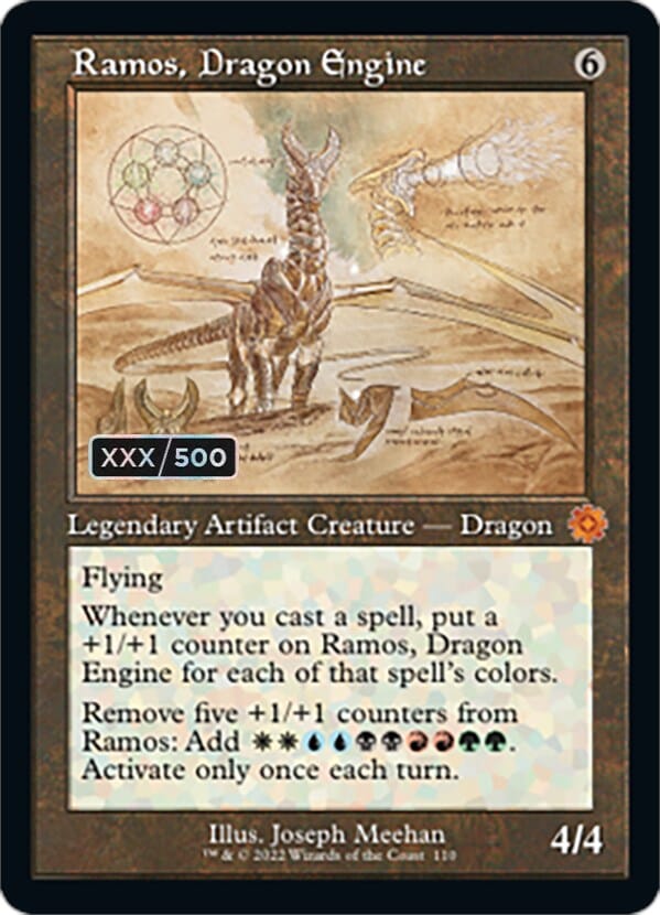 Ramos, Dragon Engine (Retro Schematic) (Serial Numbered) [The Brothers' War Retro Artifacts] MTG Single Magic: The Gathering  | Multizone: Comics And Games