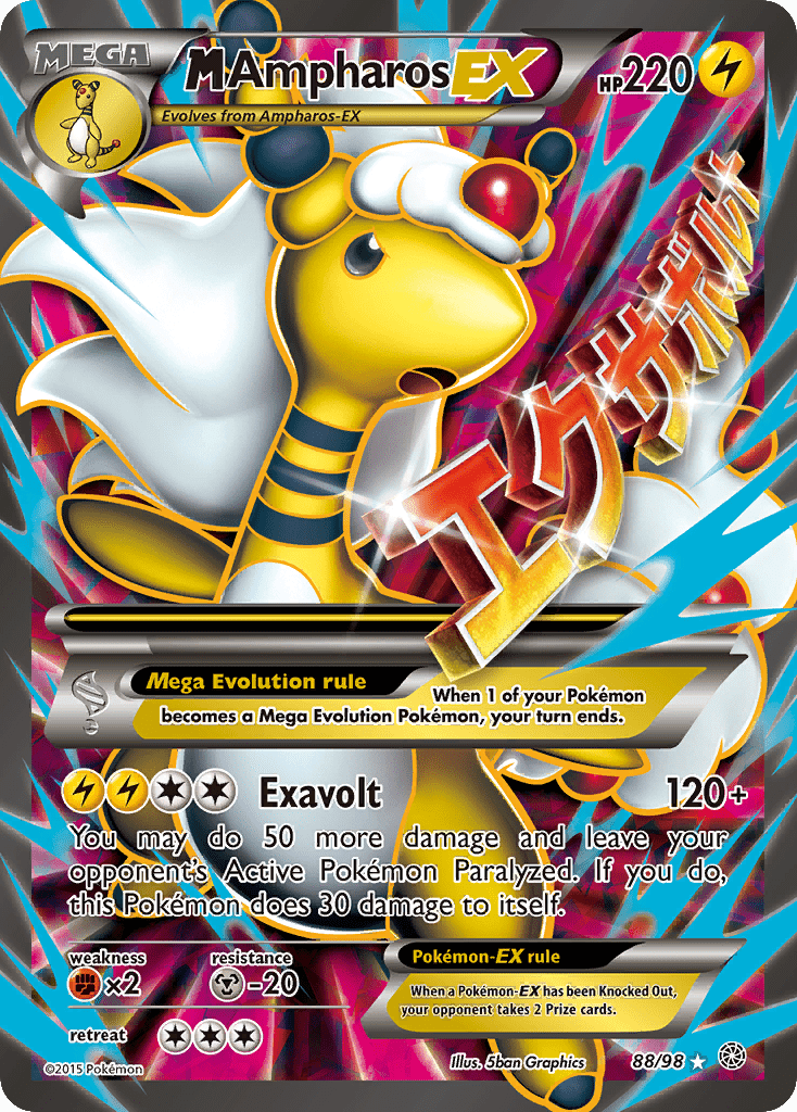 M Ampharos EX (88/98) [XY: Ancient Origins] Pokemon Single Pokémon  | Multizone: Comics And Games