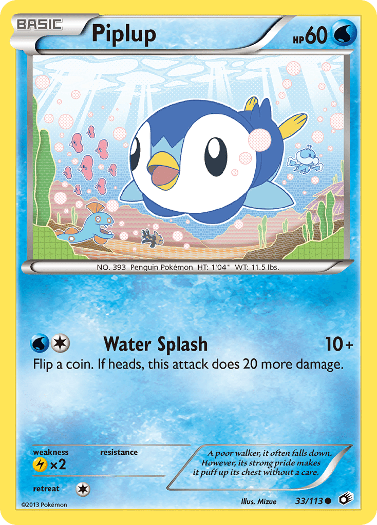 Piplup (33/113) [Black & White: Legendary Treasures] Pokemon Single Pokémon  | Multizone: Comics And Games