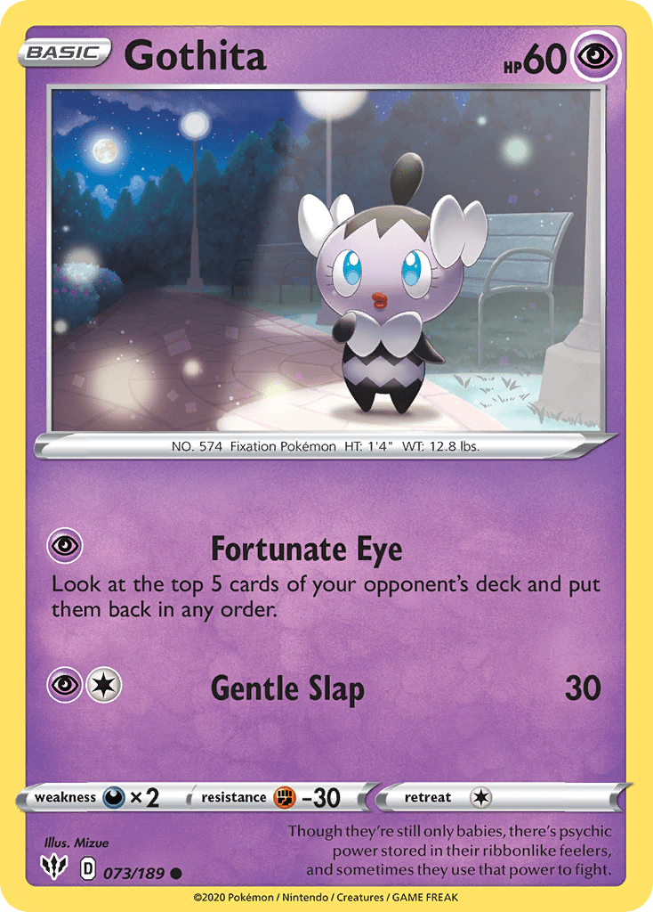 Gothita (073/189) [Sword & Shield: Darkness Ablaze] Pokemon Single Pokémon  | Multizone: Comics And Games