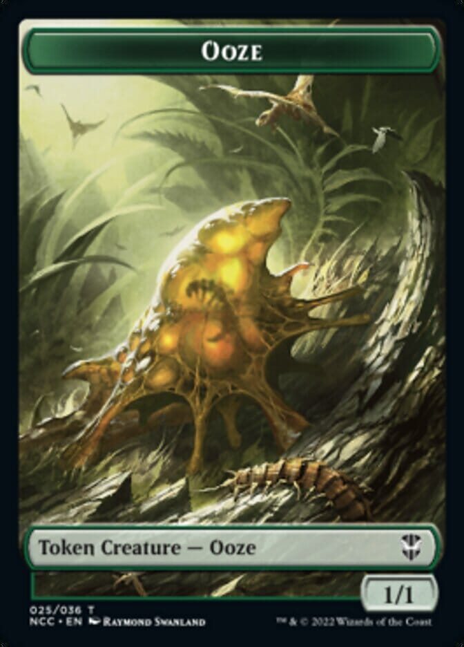 Ooze (025) // Treasure (015) Double-sided Token [Streets of New Capenna Commander Tokens] MTG Single Magic: The Gathering  | Multizone: Comics And Games