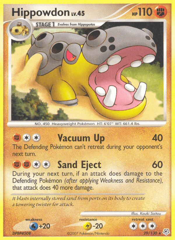 Hippowdon (29/130) [Diamond & Pearl: Base Set] Pokemon Single Pokémon  | Multizone: Comics And Games