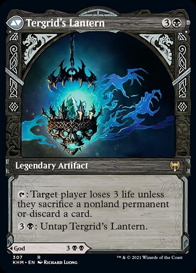 Tergrid, God of Fright // Tergrid's Lantern (Showcase) [Kaldheim] MTG Single Magic: The Gathering  | Multizone: Comics And Games