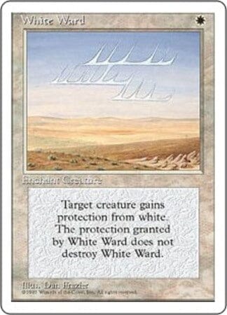 White Ward [Fourth Edition] MTG Single Magic: The Gathering  | Multizone: Comics And Games