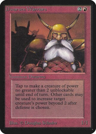 Dwarven Warriors [Limited Edition Alpha] MTG Single Magic: The Gathering  | Multizone: Comics And Games