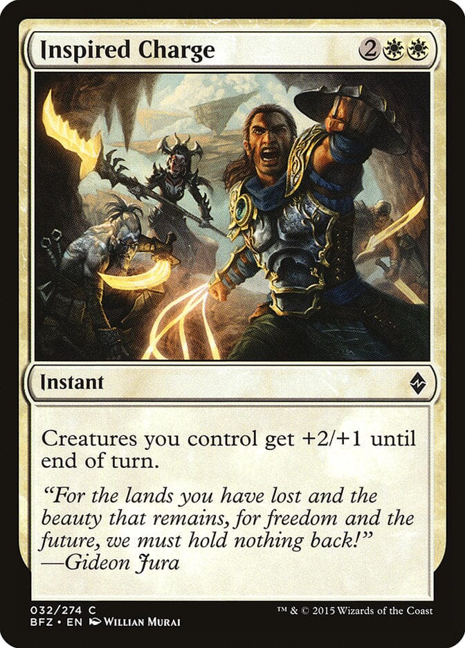Inspired Charge [Battle for Zendikar] MTG Single Magic: The Gathering  | Multizone: Comics And Games