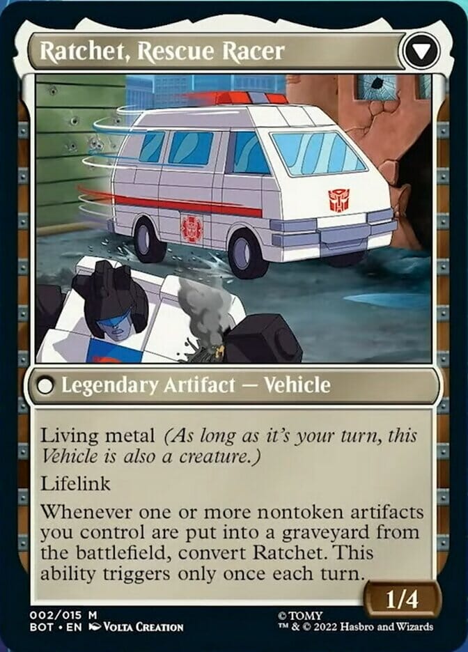 Ratchet, Field Medic // Ratchet, Rescue Racer [Universes Beyond: Transformers] MTG Single Magic: The Gathering  | Multizone: Comics And Games