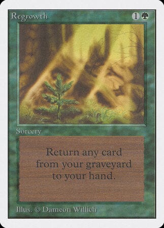 Regrowth [Unlimited Edition] MTG Single Magic: The Gathering  | Multizone: Comics And Games