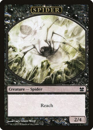 Spider Token (Black) [Modern Masters Tokens] MTG Single Magic: The Gathering  | Multizone: Comics And Games