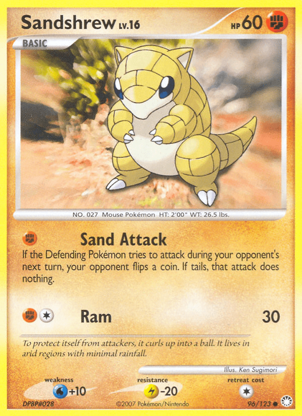 Sandshrew (96/123) [Diamond & Pearl: Mysterious Treasures] Pokemon Single Pokémon  | Multizone: Comics And Games