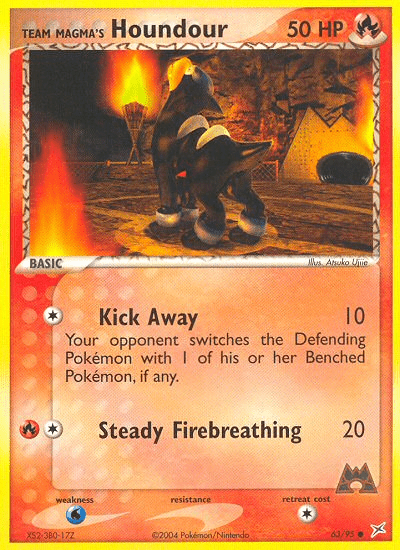 Team Magma's Houndour (63/95) [EX: Team Magma vs Team Aqua] Pokemon Single Pokémon  | Multizone: Comics And Games