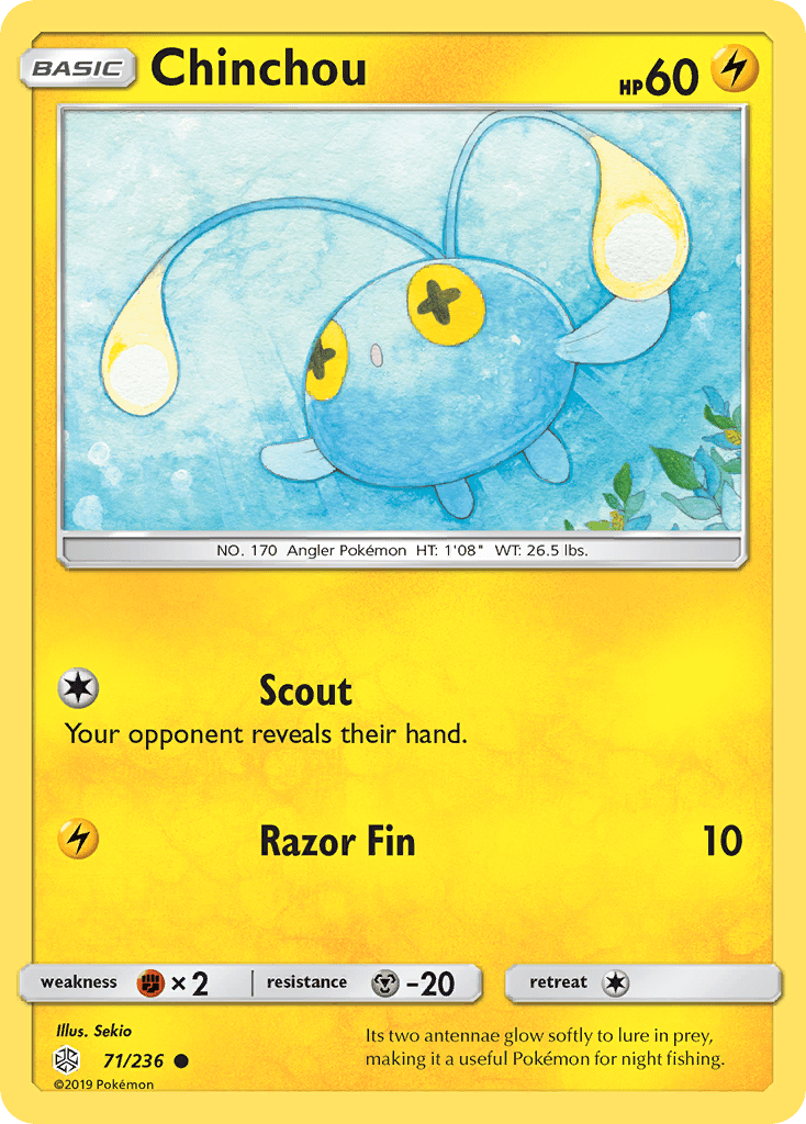 Chinchou (71/236) [Sun & Moon: Cosmic Eclipse] Pokemon Single Pokémon  | Multizone: Comics And Games