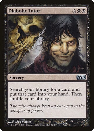 Diabolic Tutor [Magic 2012] MTG Single Magic: The Gathering  | Multizone: Comics And Games