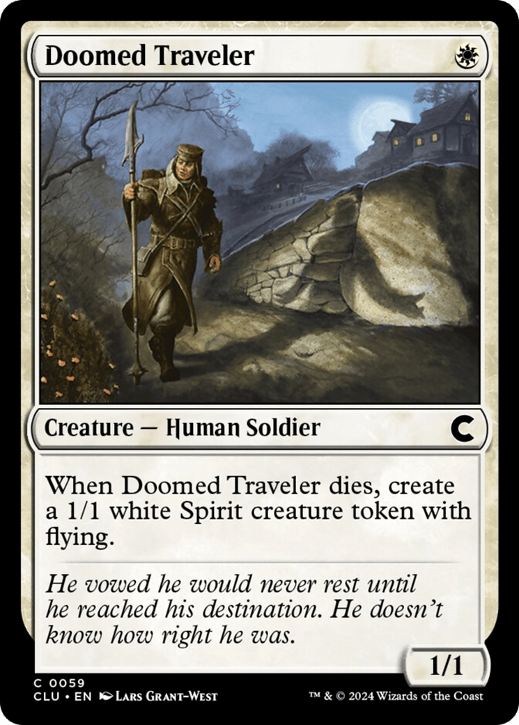 Doomed Traveler [Ravnica: Clue Edition] MTG Single Magic: The Gathering  | Multizone: Comics And Games