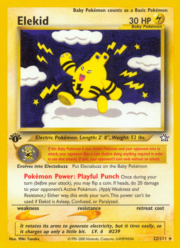 Elekid (22/111) [Neo Genesis 1st Edition] Pokemon Single Pokémon  | Multizone: Comics And Games