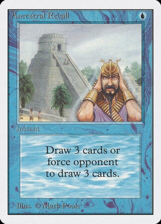 Ancestral Recall [Unlimited Edition] MTG Single Magic: The Gathering  | Multizone: Comics And Games