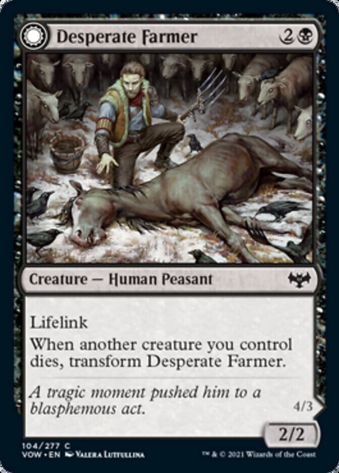 Desperate Farmer // Depraved Harvester [Innistrad: Crimson Vow] MTG Single Magic: The Gathering  | Multizone: Comics And Games