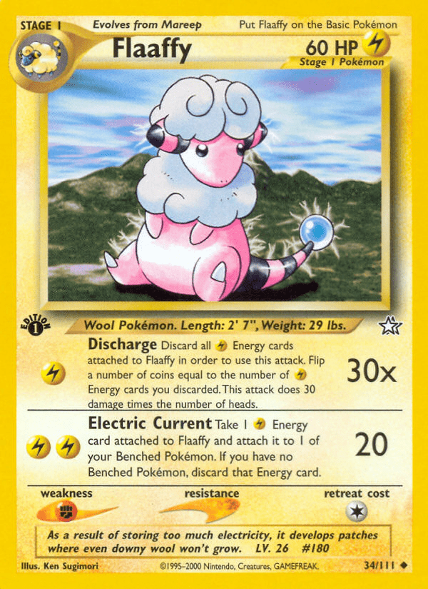 Flaaffy (34/111) [Neo Genesis 1st Edition] Pokemon Single Pokémon  | Multizone: Comics And Games