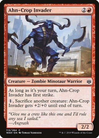 Ahn-Crop Invader [War of the Spark] MTG Single Magic: The Gathering  | Multizone: Comics And Games