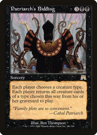 Patriarch's Bidding [Onslaught] MTG Single Magic: The Gathering  | Multizone: Comics And Games