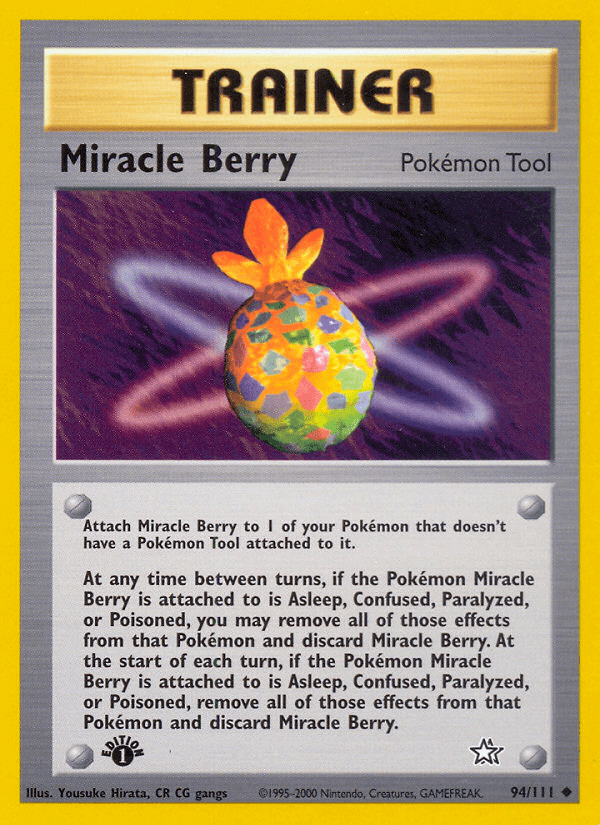 Miracle Berry (94/111) [Neo Genesis 1st Edition] Pokemon Single Pokémon  | Multizone: Comics And Games