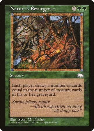 Nature's Resurgence [Weatherlight] MTG Single Magic: The Gathering  | Multizone: Comics And Games