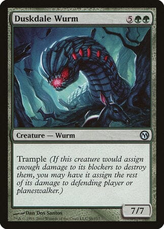 Duskdale Wurm [Duels of the Planeswalkers] MTG Single Magic: The Gathering  | Multizone: Comics And Games