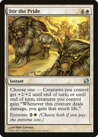 Stir the Pride [Modern Masters] MTG Single Magic: The Gathering  | Multizone: Comics And Games