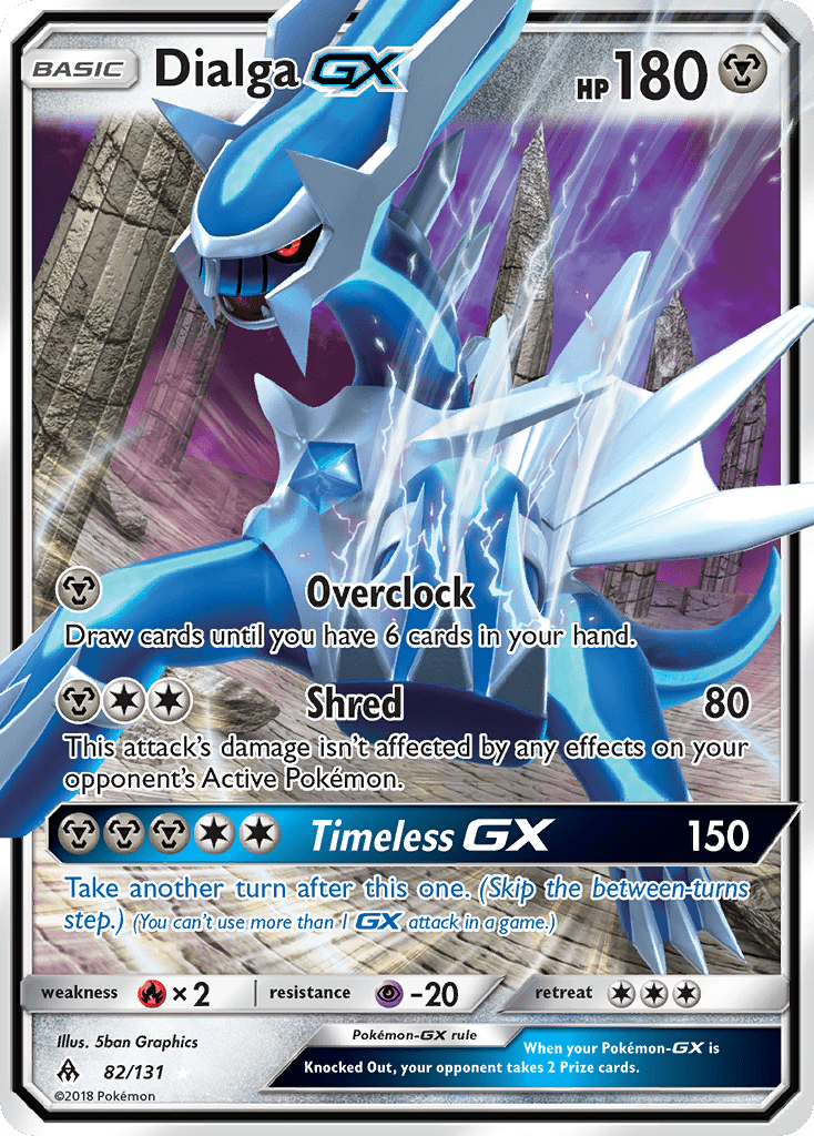 Dialga GX (82/131) [Sun & Moon: Forbidden Light] Pokemon Single Pokémon  | Multizone: Comics And Games