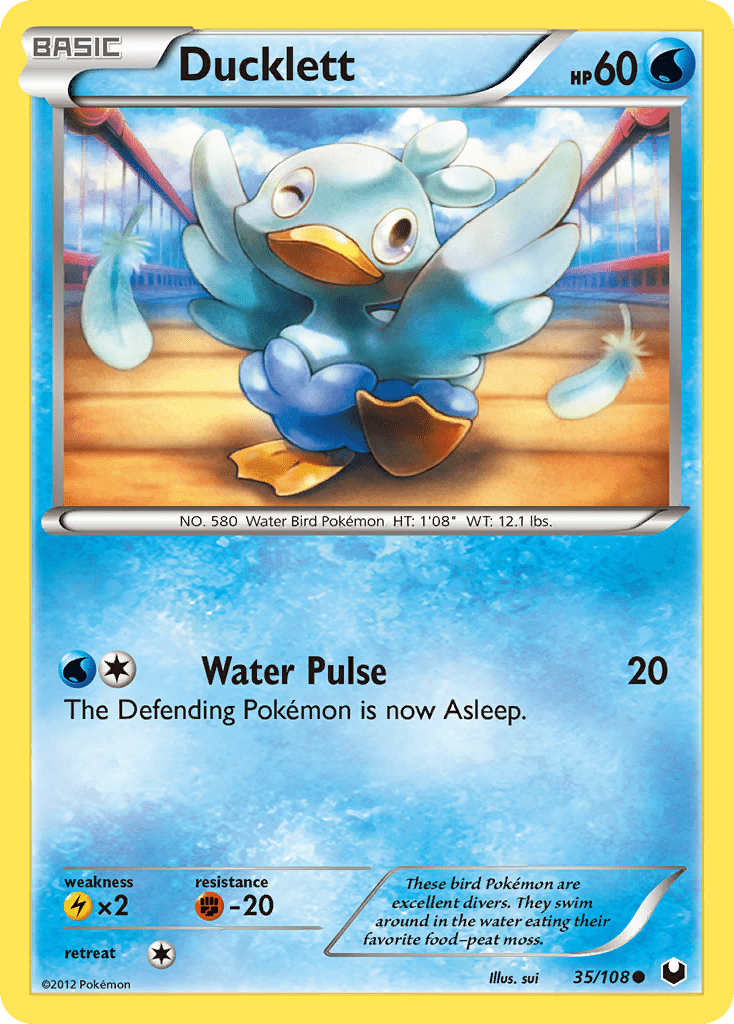 Ducklett (35/108) [Black & White: Dark Explorers] Pokemon Single Pokémon  | Multizone: Comics And Games